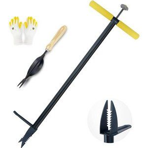 Stand Up Weeder and Weed Puller, Stand Up Weed Puller Tool with Foot Pedal, 4"